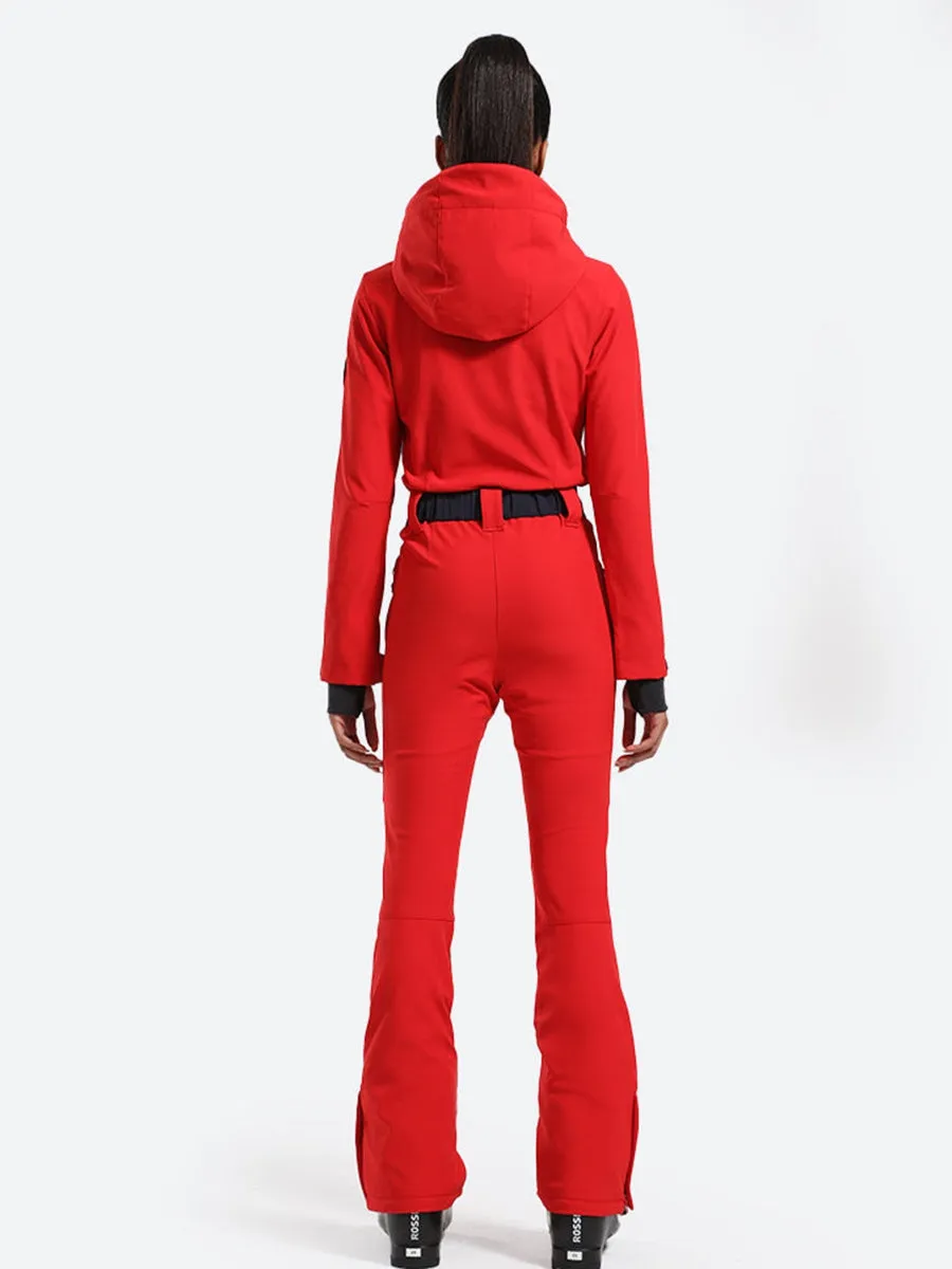 Retro Style Essential One-piece Ski Suit Thick Outdoor Snowwear