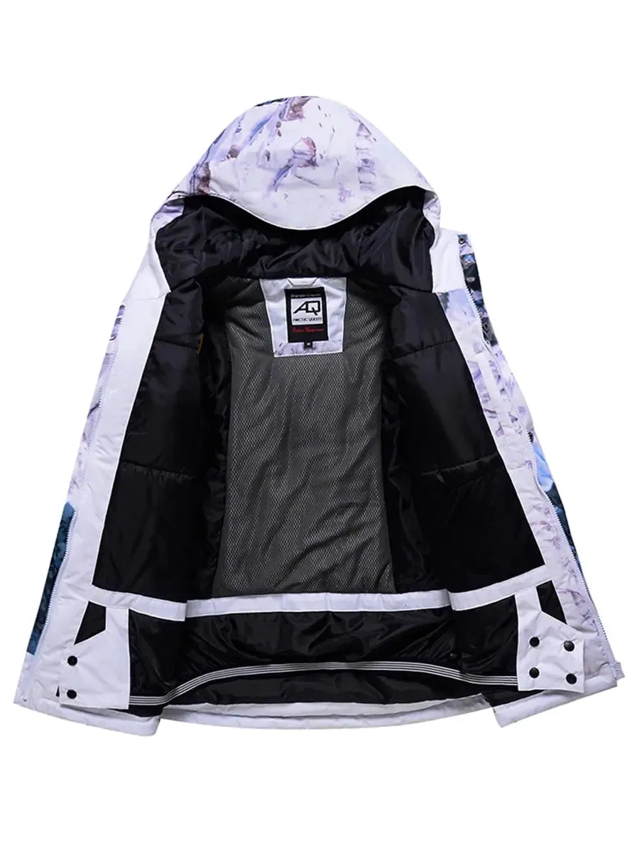 Riuiyele Men Skiing Snowboarding Insulated Snow Jacket Waterproof