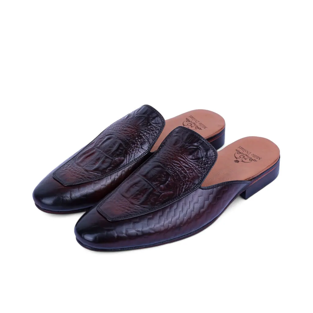 Royal Python: Exotic Croco Embossed Slip-On