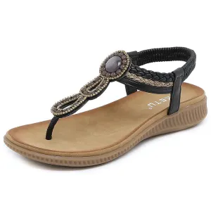 Sandals Women Weave Beach Shoes Flip Flops
