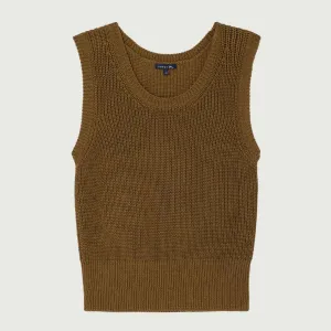 SOEUR Danny vest - Bronze brun