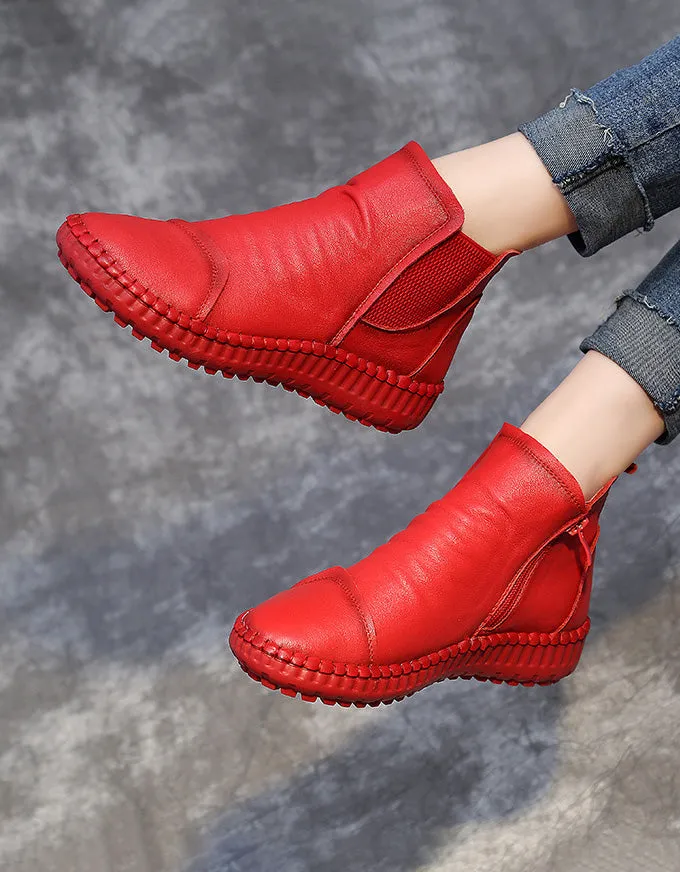 Soft Leather Comfortable Winter Boots