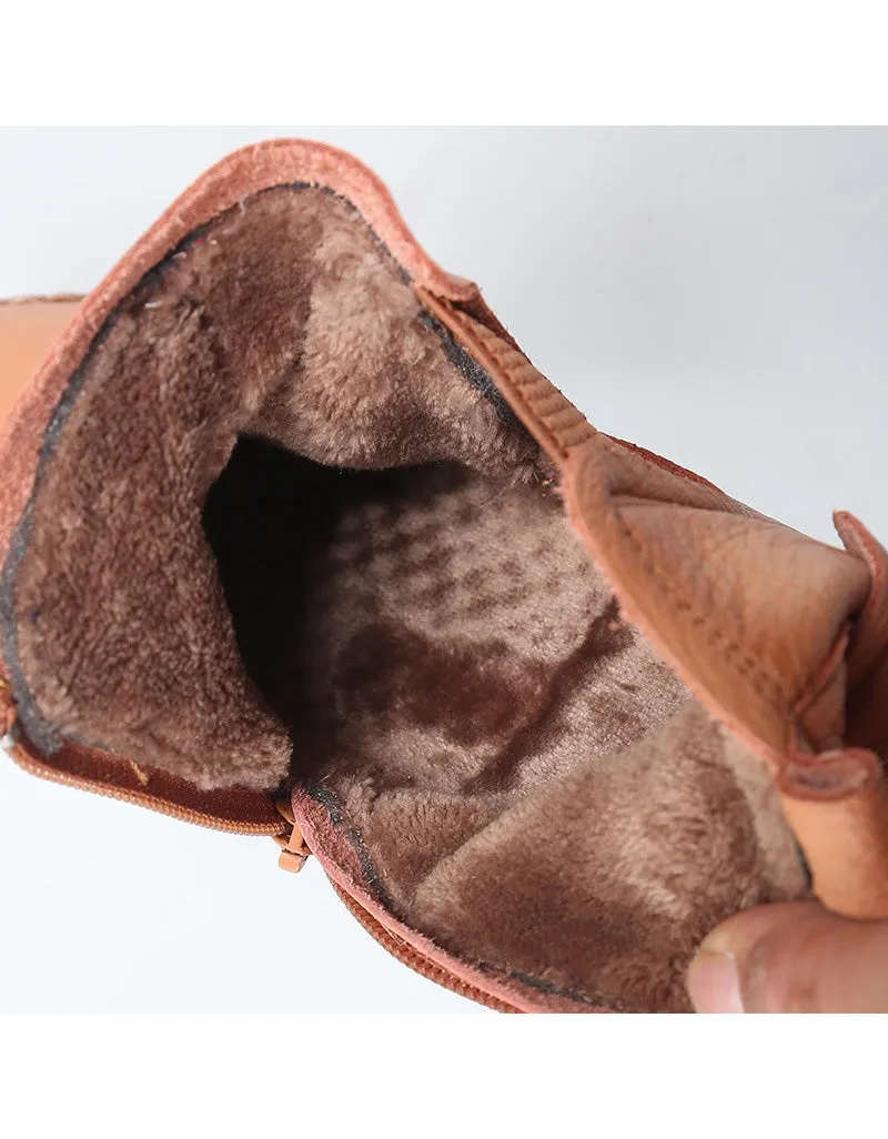 Soft Leather Comfortable Winter Boots