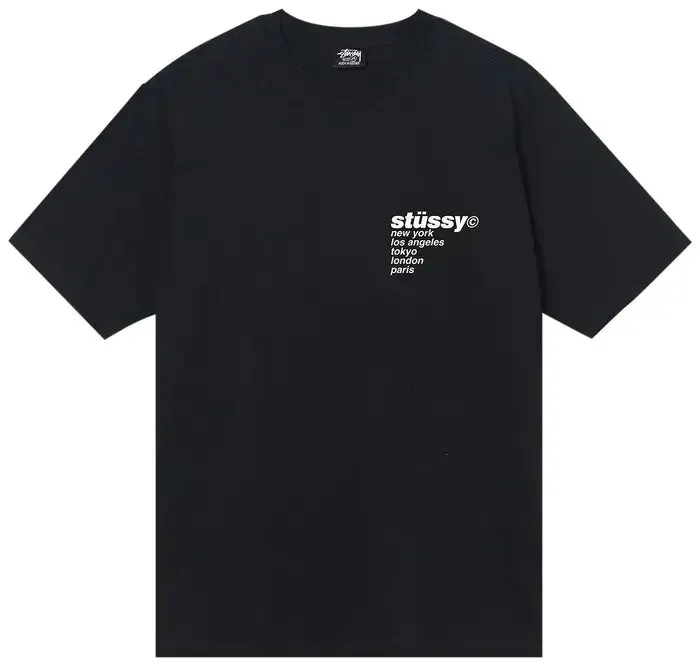 Stussy Strawberry Tee Black