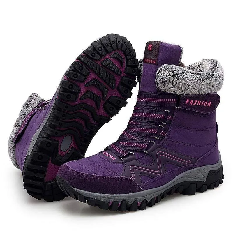 Suede Leather Outdoor Snow Boots
