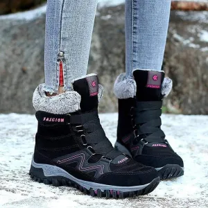Suede Leather Outdoor Snow Boots