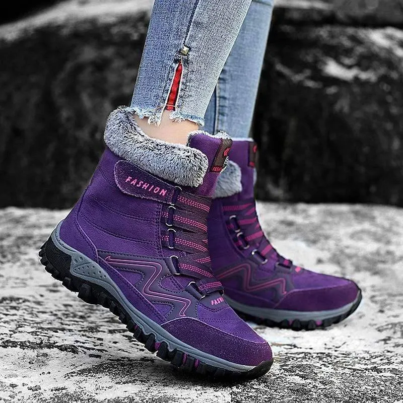 Suede Leather Outdoor Snow Boots