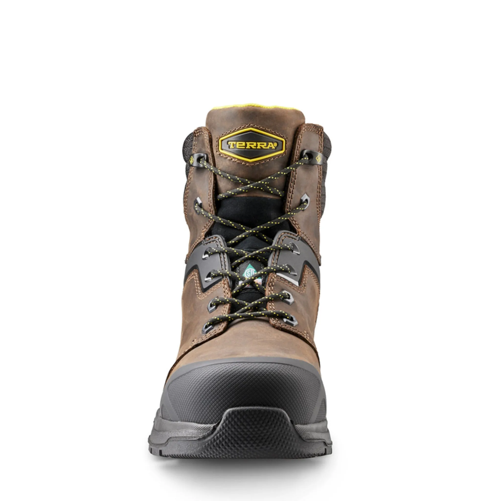 Terra Men's Carbine Safety Work Boots 6" Leather Waterproof Composite Toe | Sizes 7-15