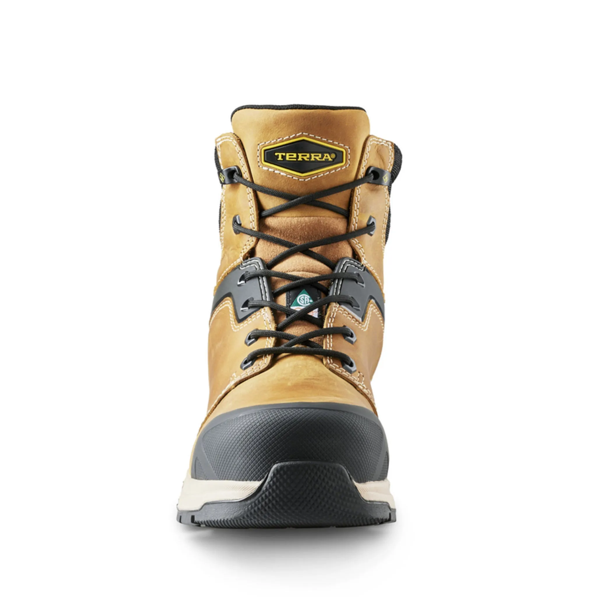 Terra Men's Carbine Safety Work Boots 6" Leather Waterproof Composite Toe | Sizes 7-15