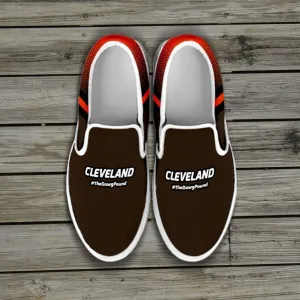 #TheDawgPound Cleveland Fan Slip-on Sneakers