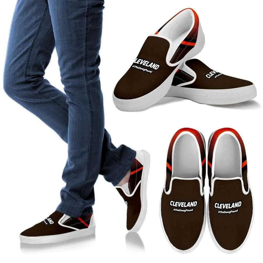 #TheDawgPound Cleveland Fan Slip-on Sneakers