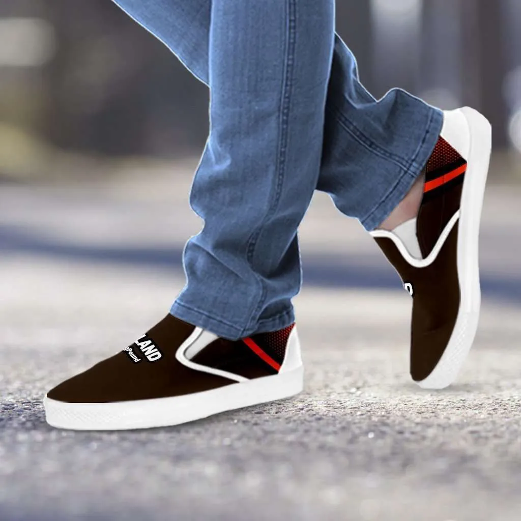#TheDawgPound Cleveland Fan Slip-on Sneakers