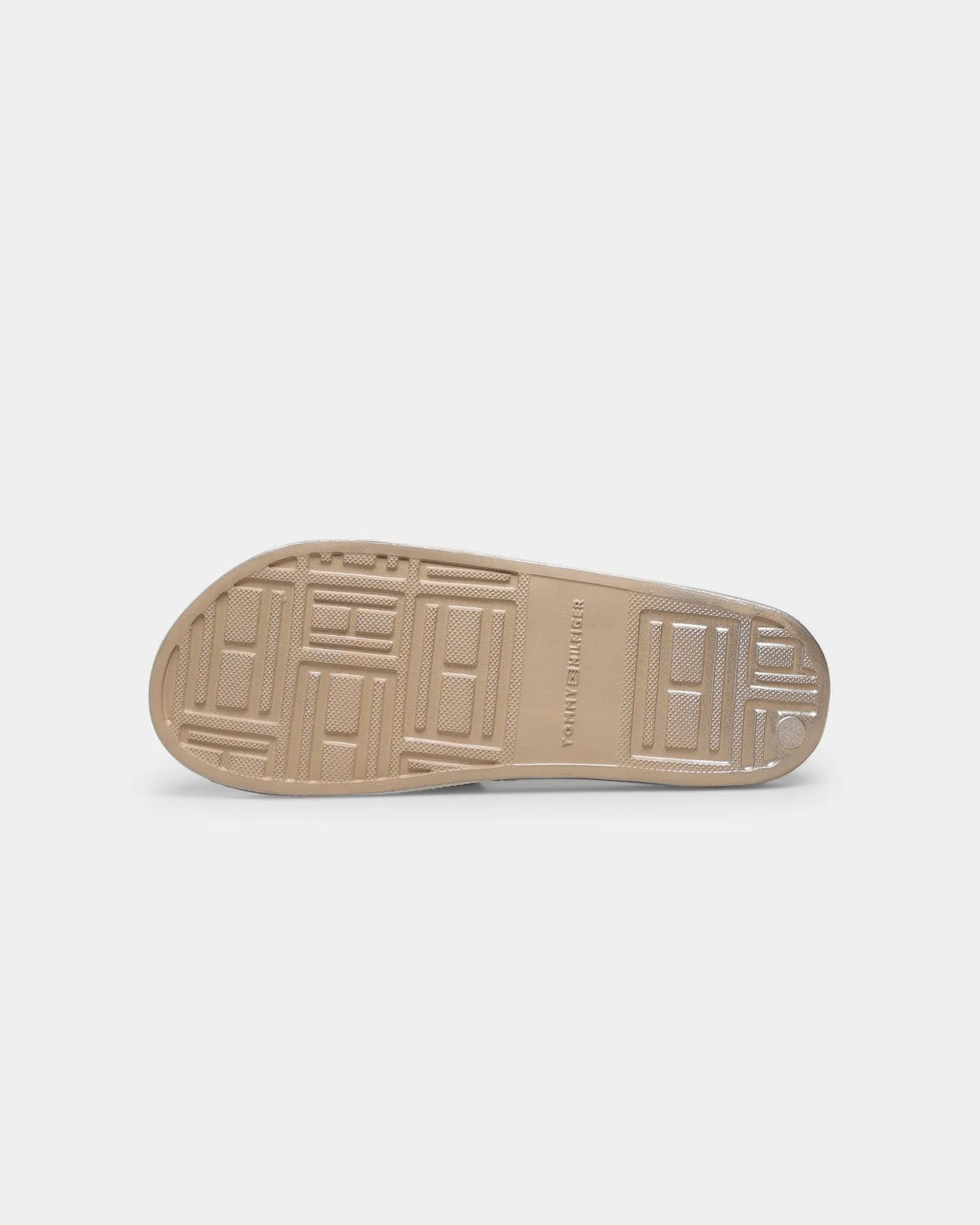 Tommy Jeans Women's Metallic Pool Slides Light Gold