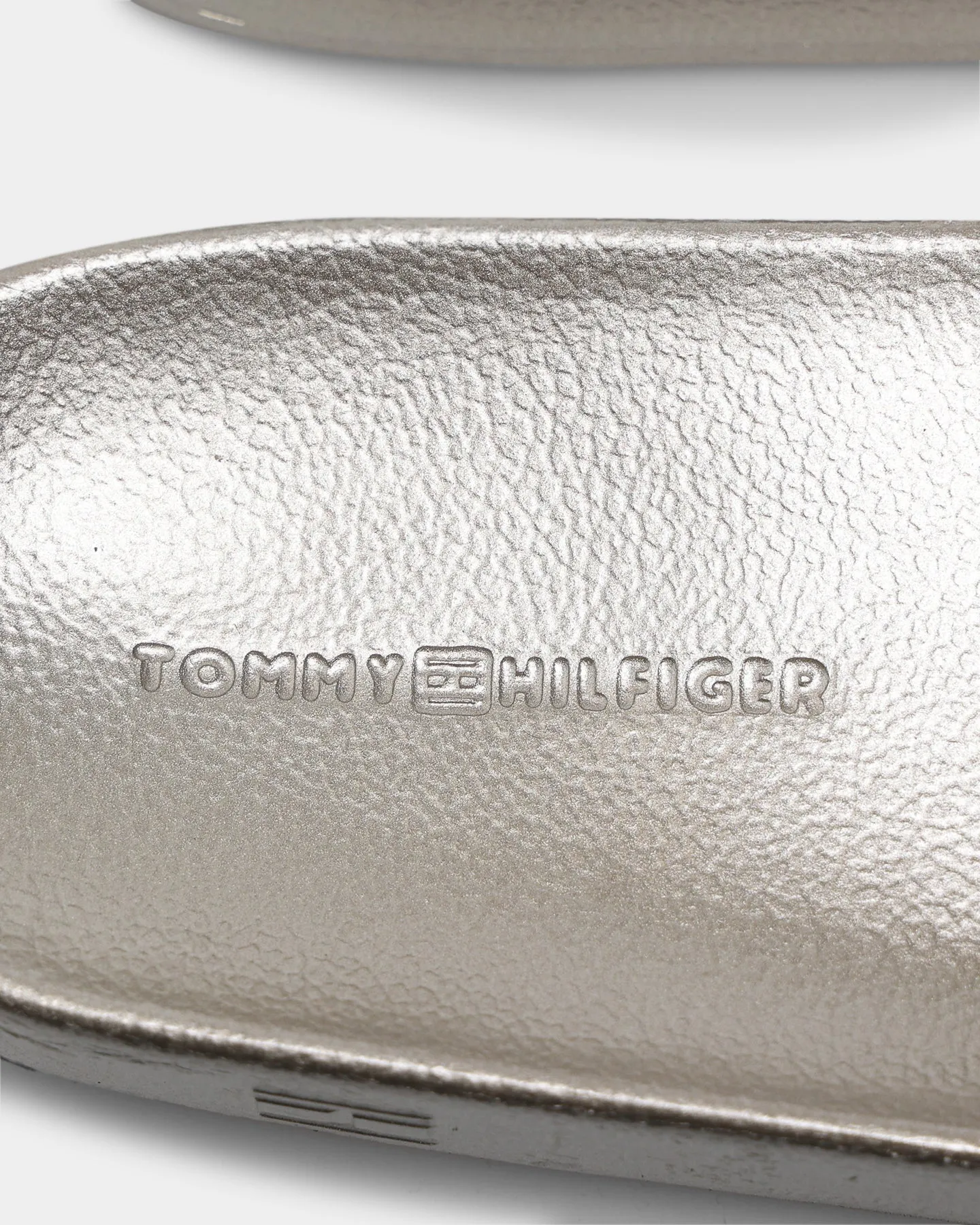 Tommy Jeans Women's Metallic Pool Slides Light Gold
