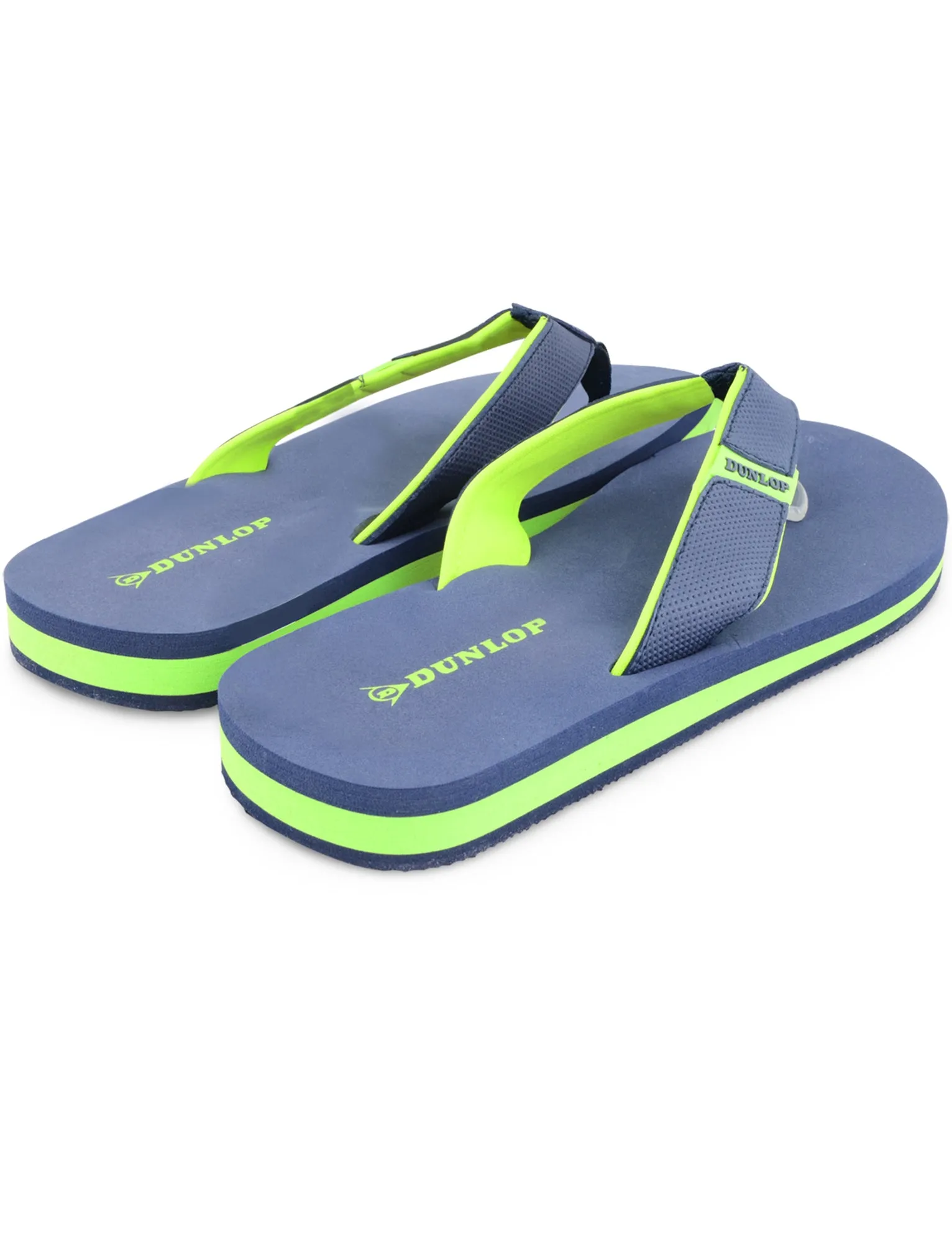 Travis Flip Flop Sandal in Navy / Lime - Dunlop