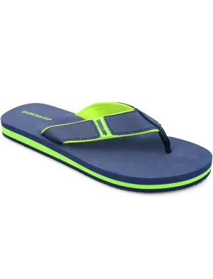 Travis Flip Flop Sandal in Navy / Lime - Dunlop
