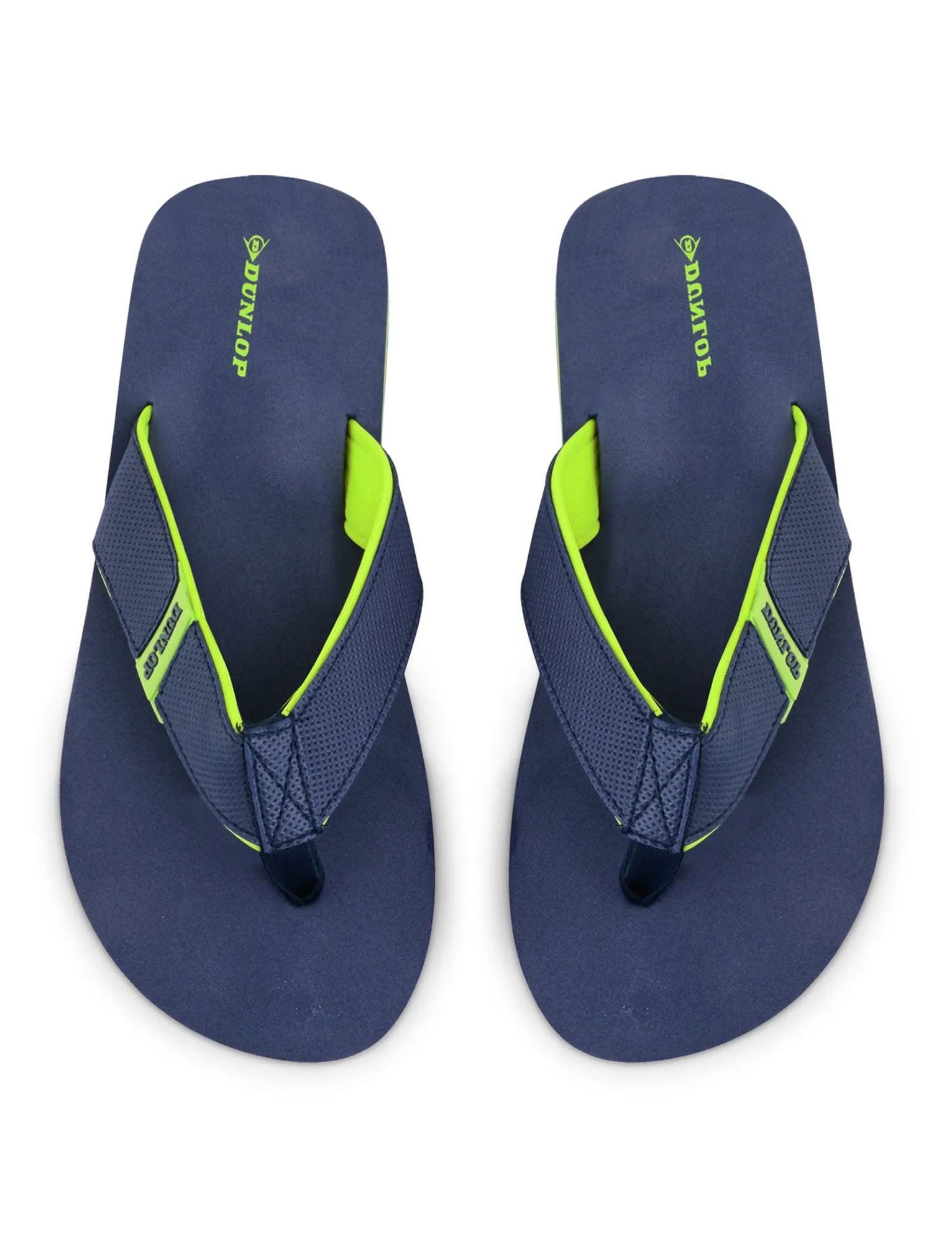 Travis Flip Flop Sandal in Navy / Lime - Dunlop