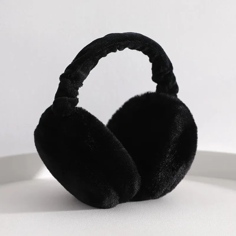 Unisex Soft Plush Winter Ear Warmers - Fashionable Cold-Protection Earmuffs