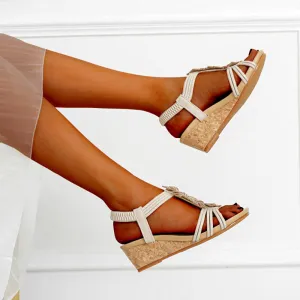 VanccyCasual Wedge Gladiator Sandals
