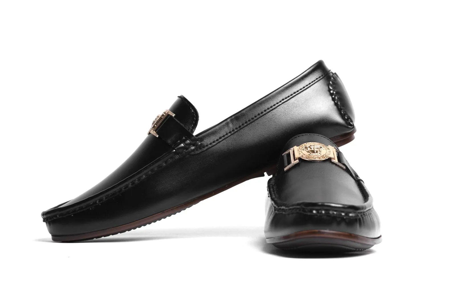 Versac Leather Loafers