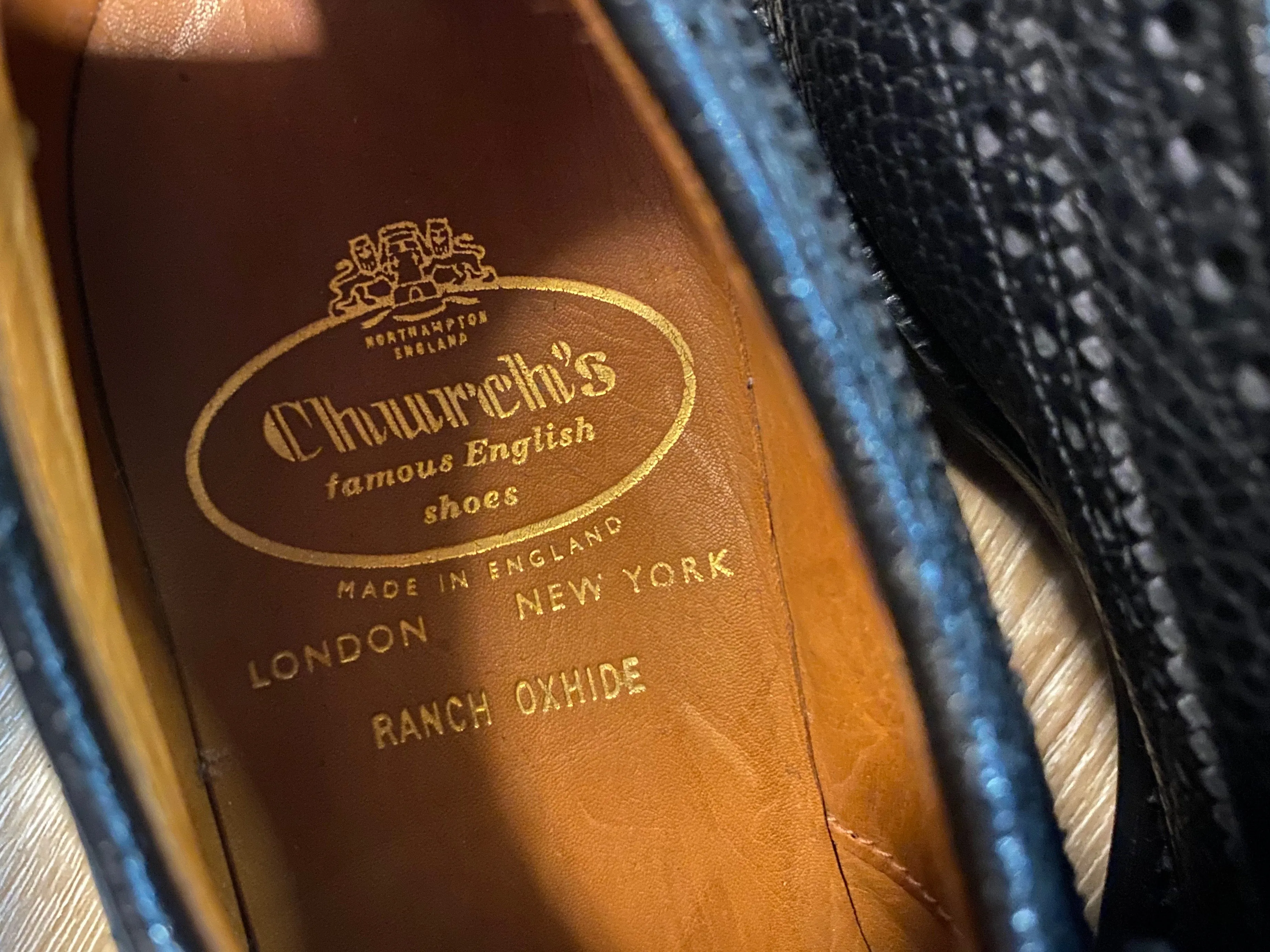 Wingtip Brogue Church's Derby Shoes 6M 38/39 (England) SOLD
