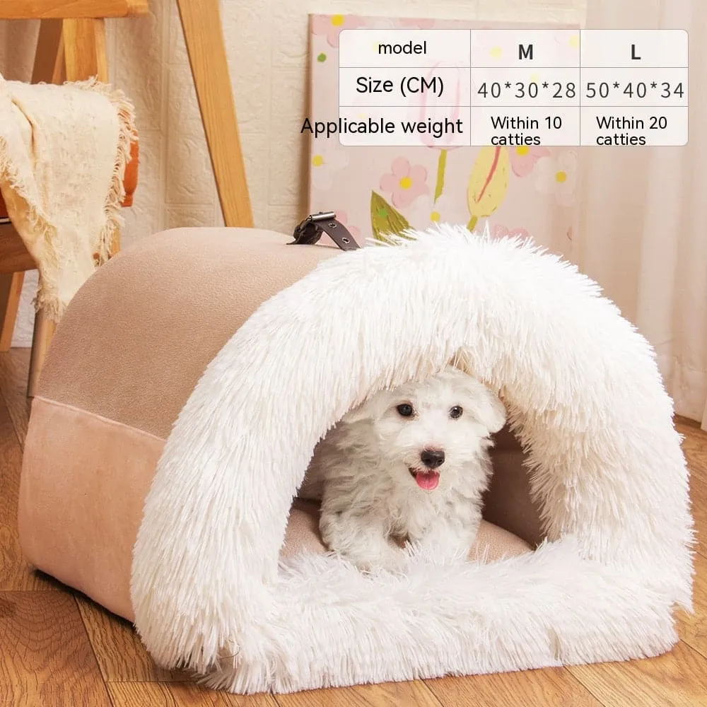 winter warm dog nest