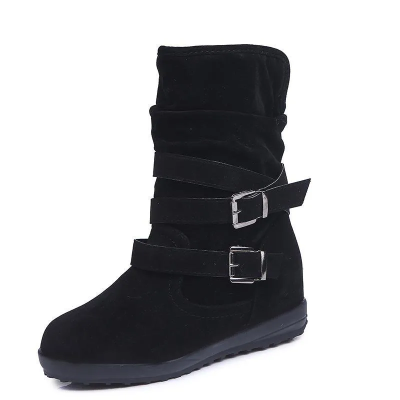 Winter warm plush ankle boots for women