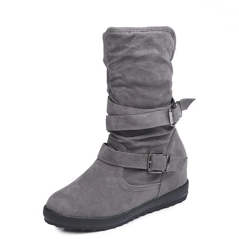 Winter warm plush ankle boots for women