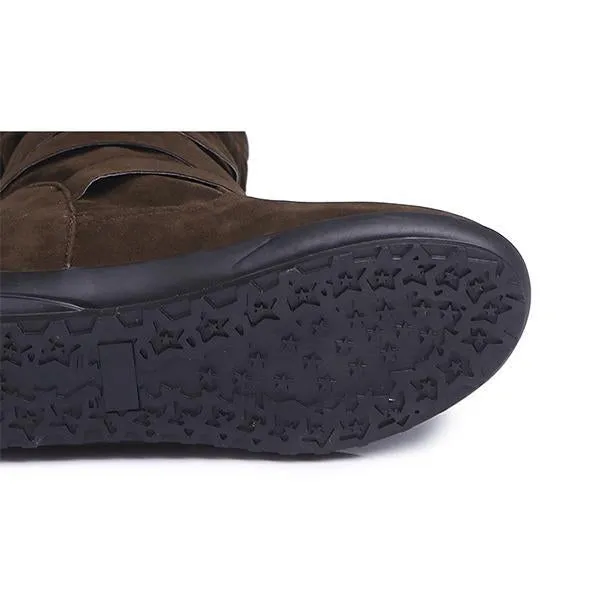 Winter warm plush ankle boots for women