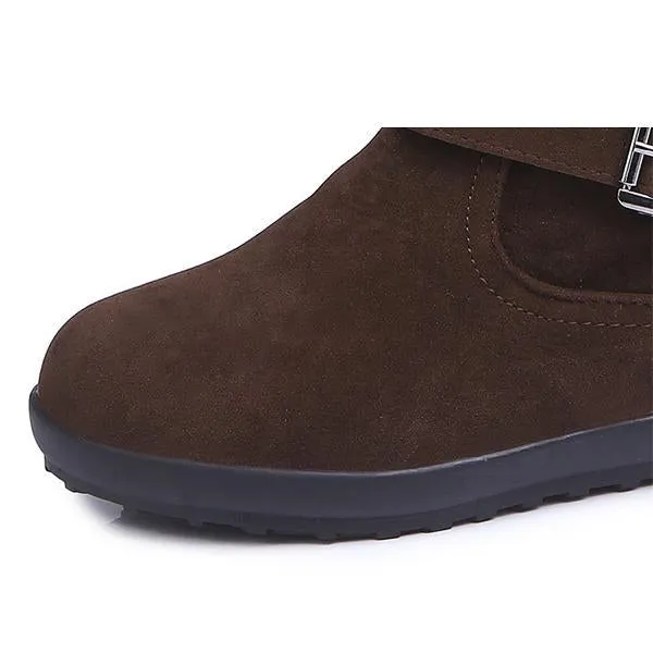 Winter warm plush ankle boots for women
