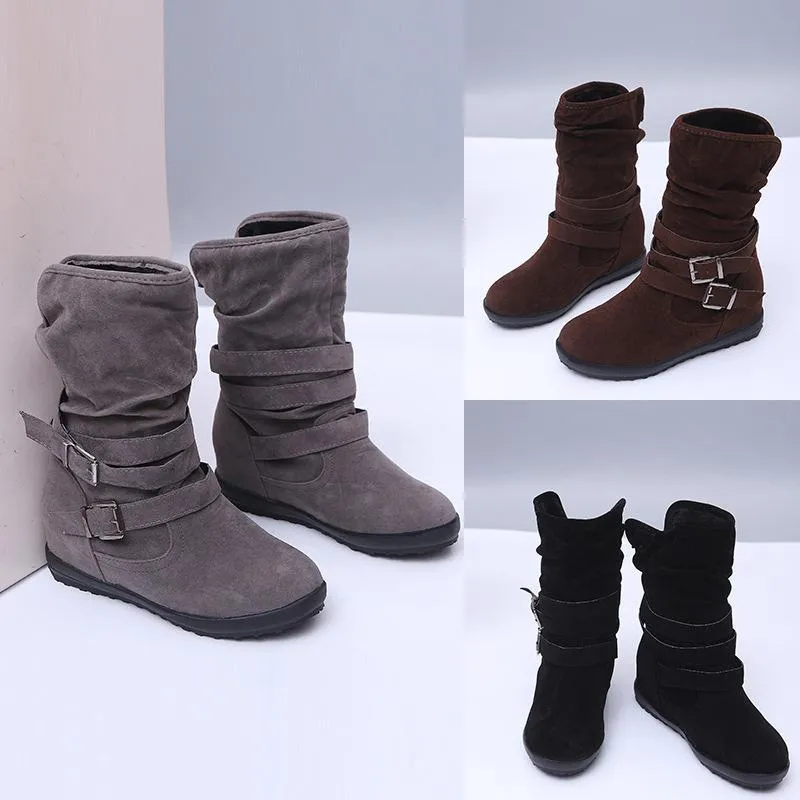 Winter warm plush ankle boots for women
