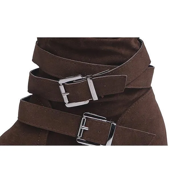 Winter warm plush ankle boots for women