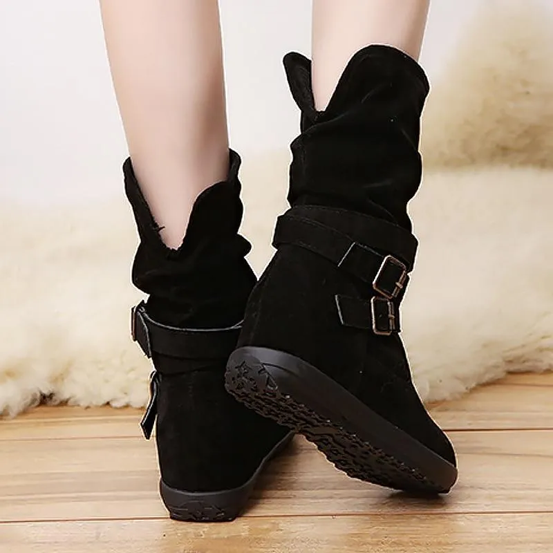 Winter warm plush ankle boots for women
