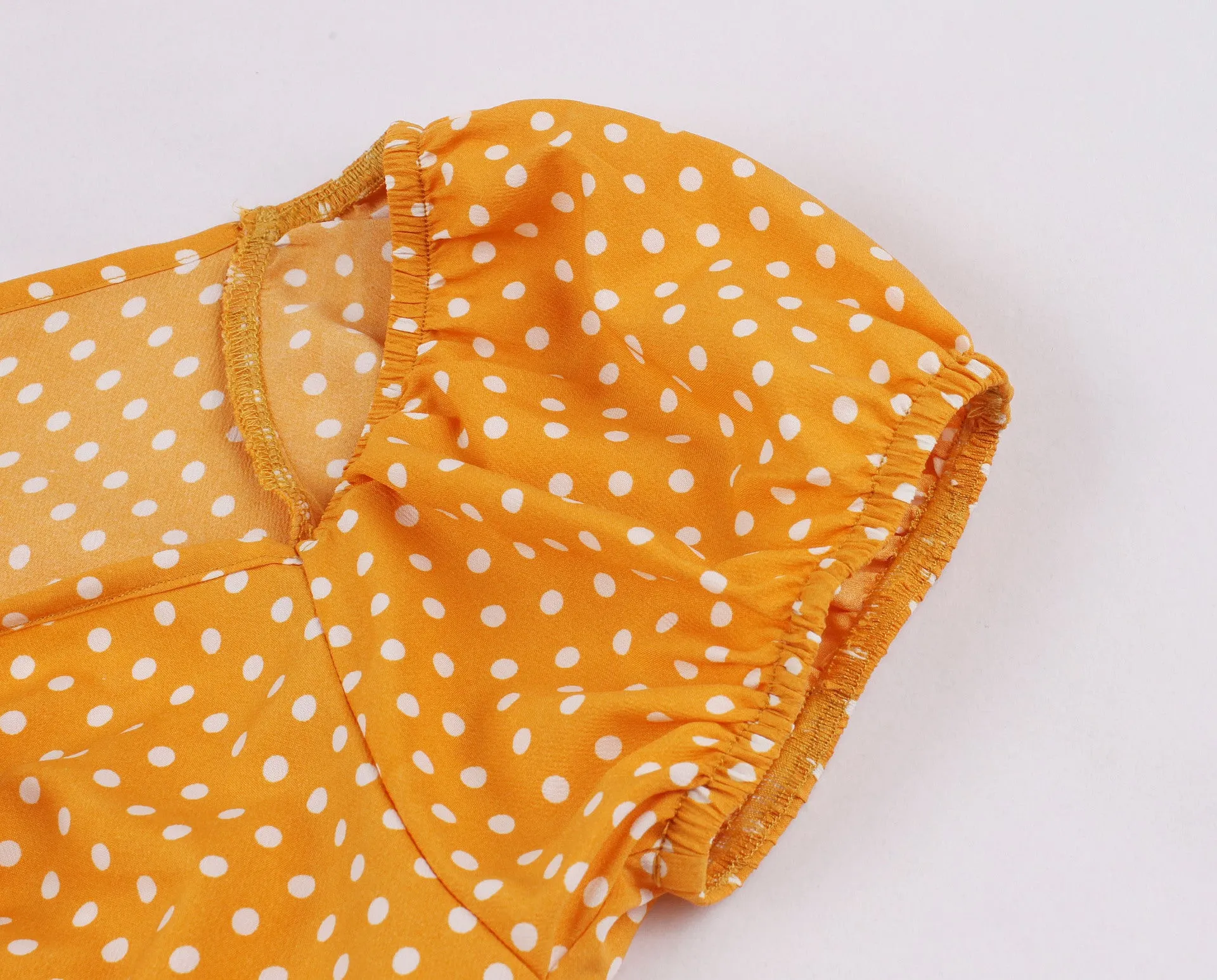Women's Polka Dot Retro Vintage Style Cocktail Party Swing Dress