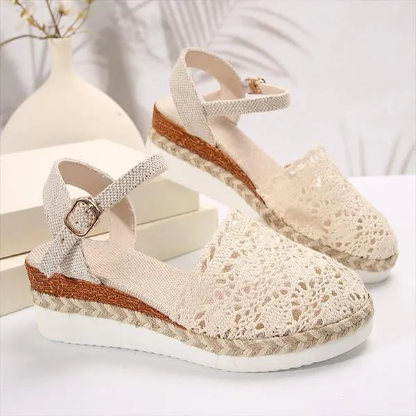 Women's Rope Lace Breathable Casual Sandals 04724785S